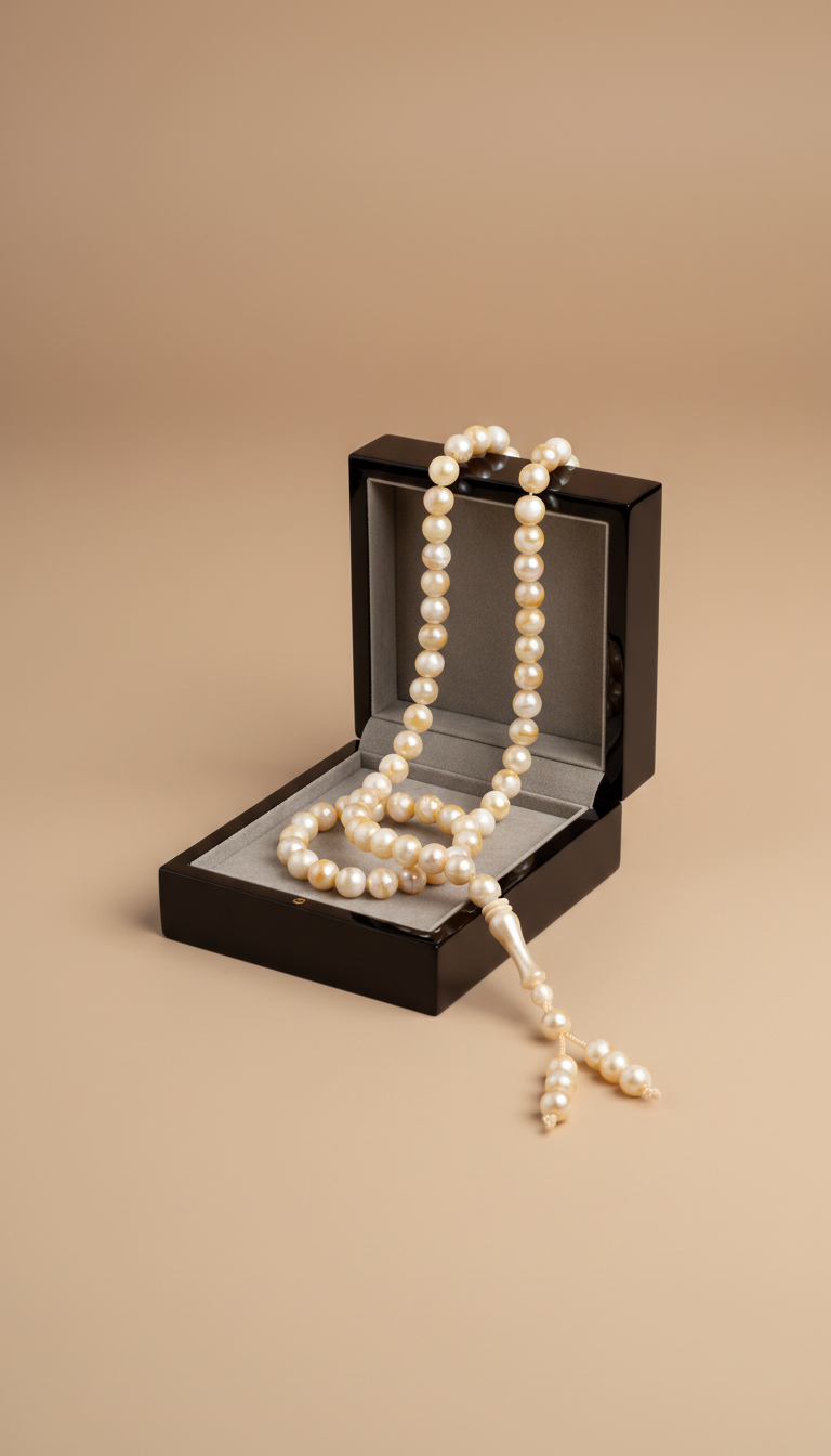 Pearl Sand Mother-of-Pearl Prayer Beads