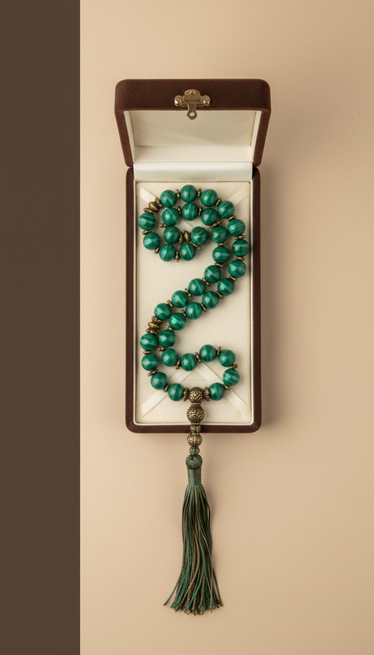 Antique Bronze Malachite Limited-Edition Beads