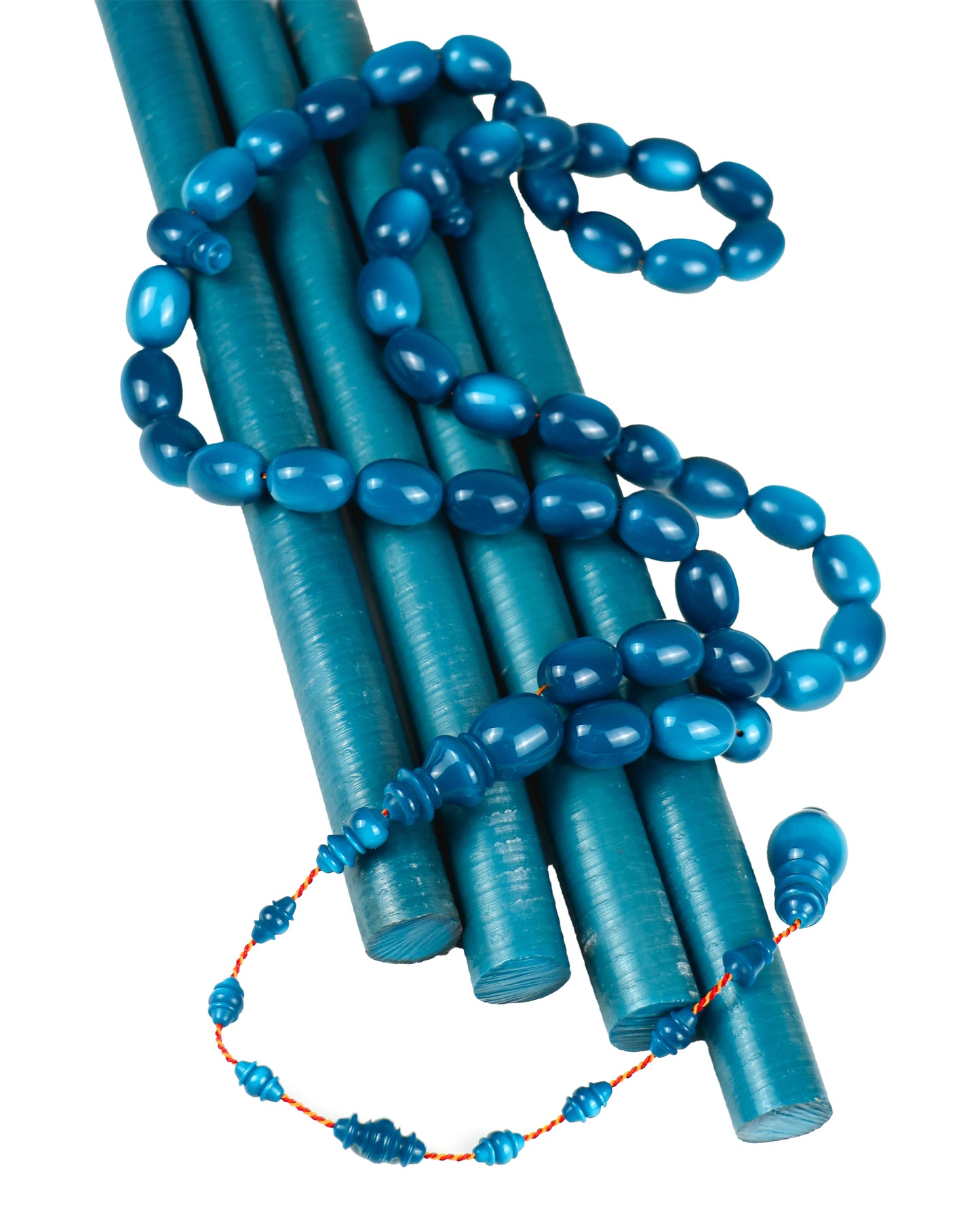 عصي قلاليث صب قديم لون أزرق مصدف